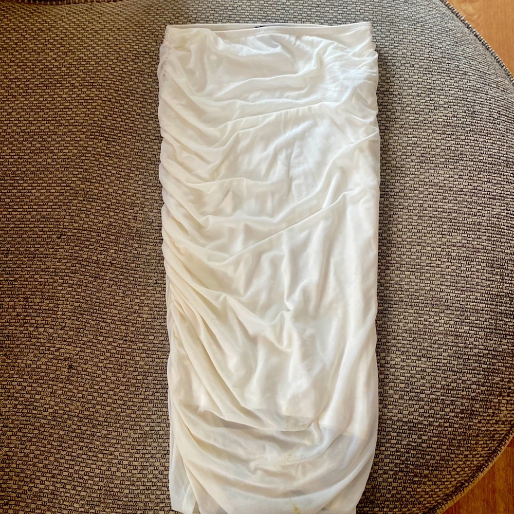 White creamy skirt! Super cute and comfortable